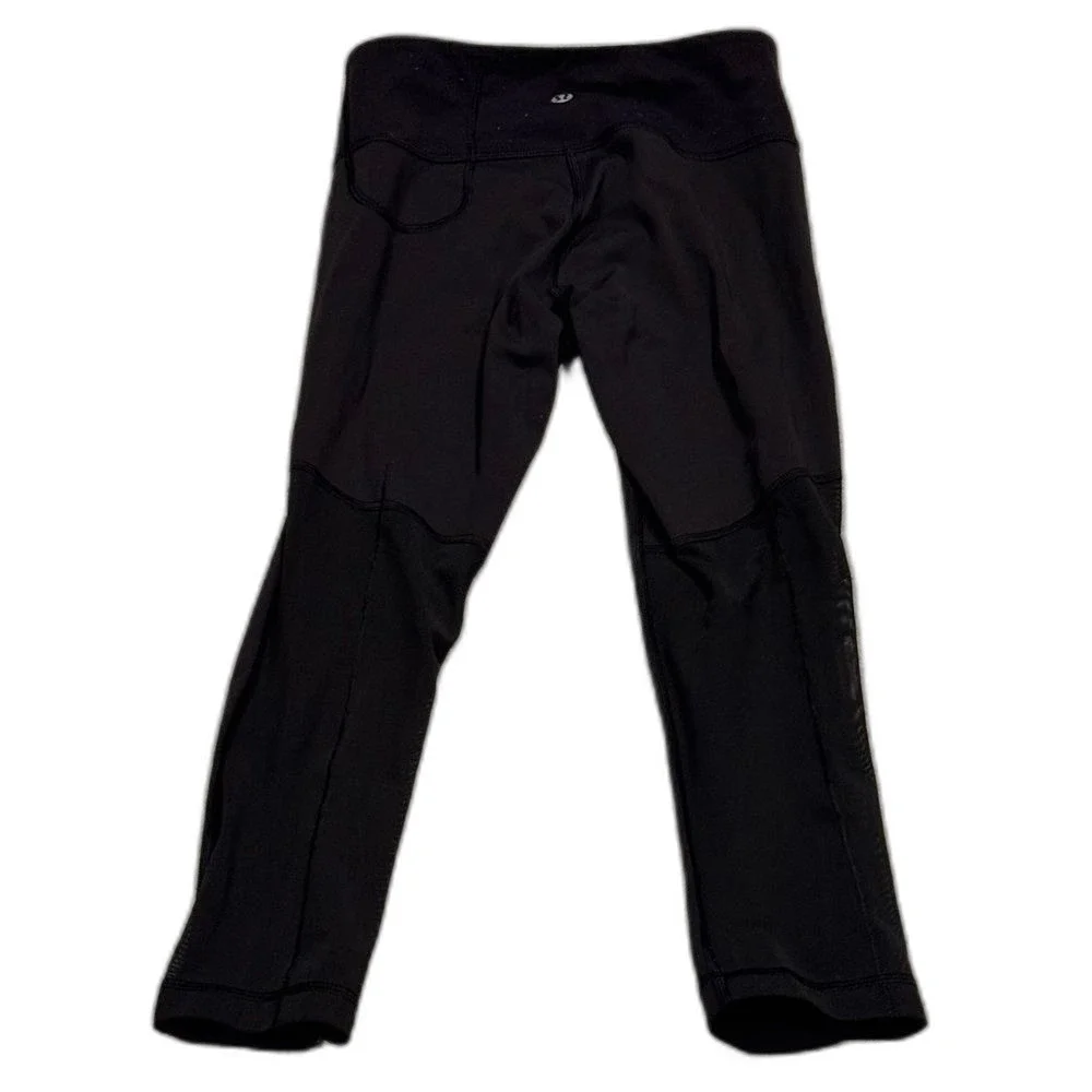 Lululemon Athletica Cropped Black Leggings - 2 - Picture 2 of 3